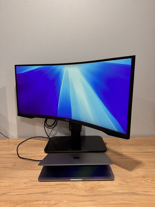 Монітор samsung odyssey g5 34” з додатковим кронштейном та кабелем