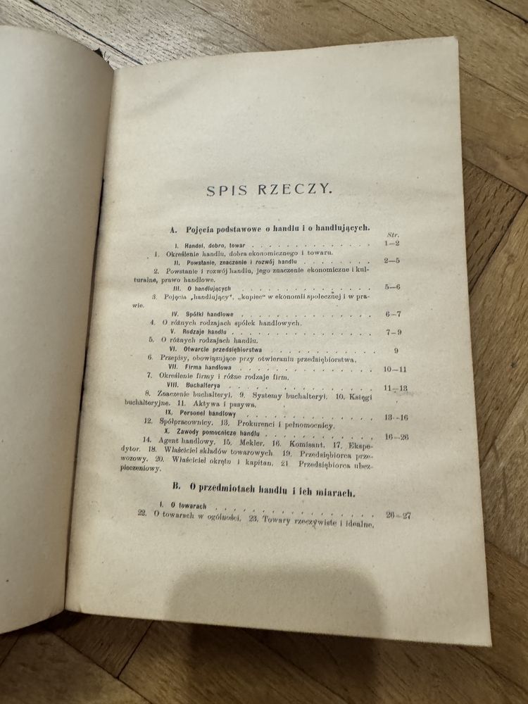 Findeisen C. F., Zasady nauki o handlu 1906 rok