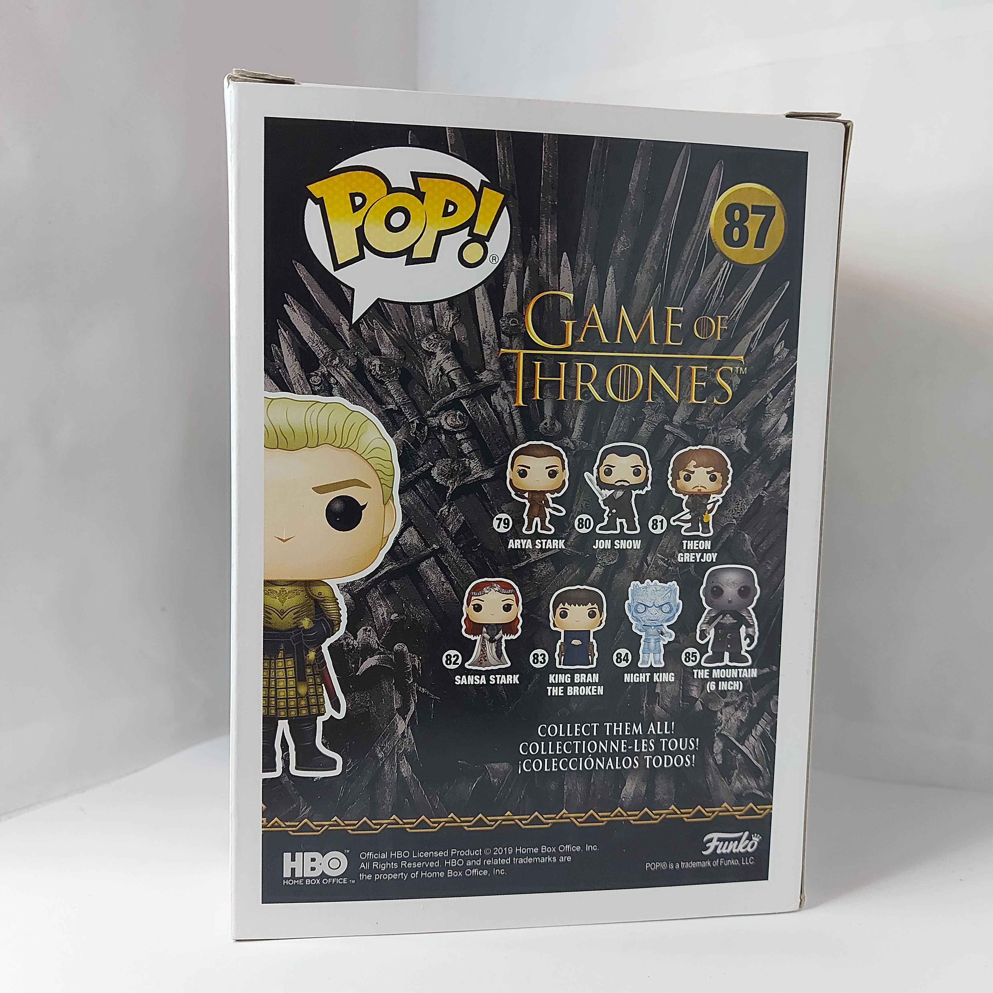 Funko Pop / Ser Brienne  of Tarth / SE / 87 / Game of Thrones