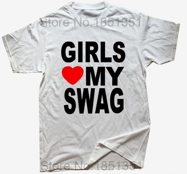 Футболка y2k оверсайз girls love my swag