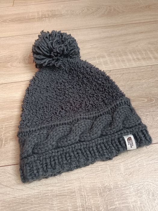 Шапка The north face жіноча сіра тнф