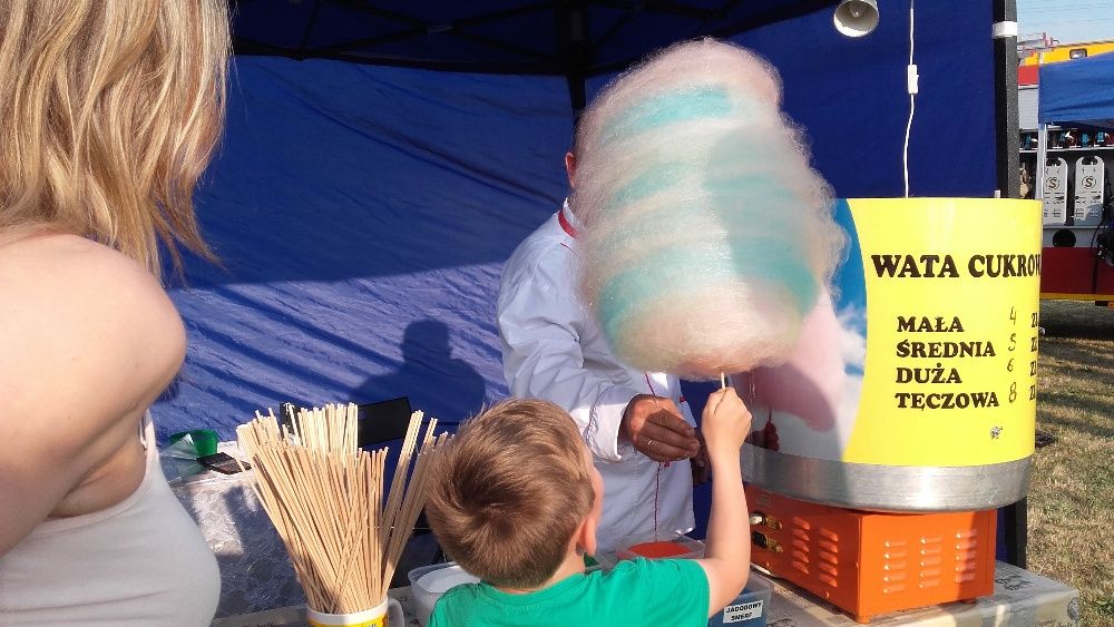 wata cukrowa popcorn blender bike wynajem maszyn obsługa eventu imprez