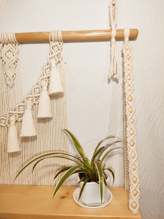 Поличка настінна (Макраме, Декор, Бохо, подарунок, панно)