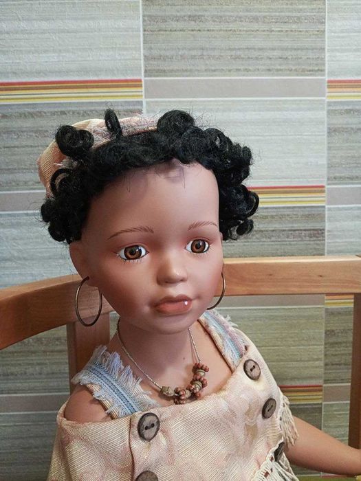 Фарфоровая кукла порцелянова керамічна лялька з глини