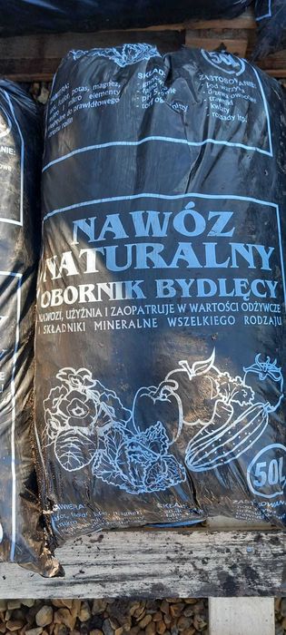 Nawóz workowany obornik bydlęcy kompostowany humusowany