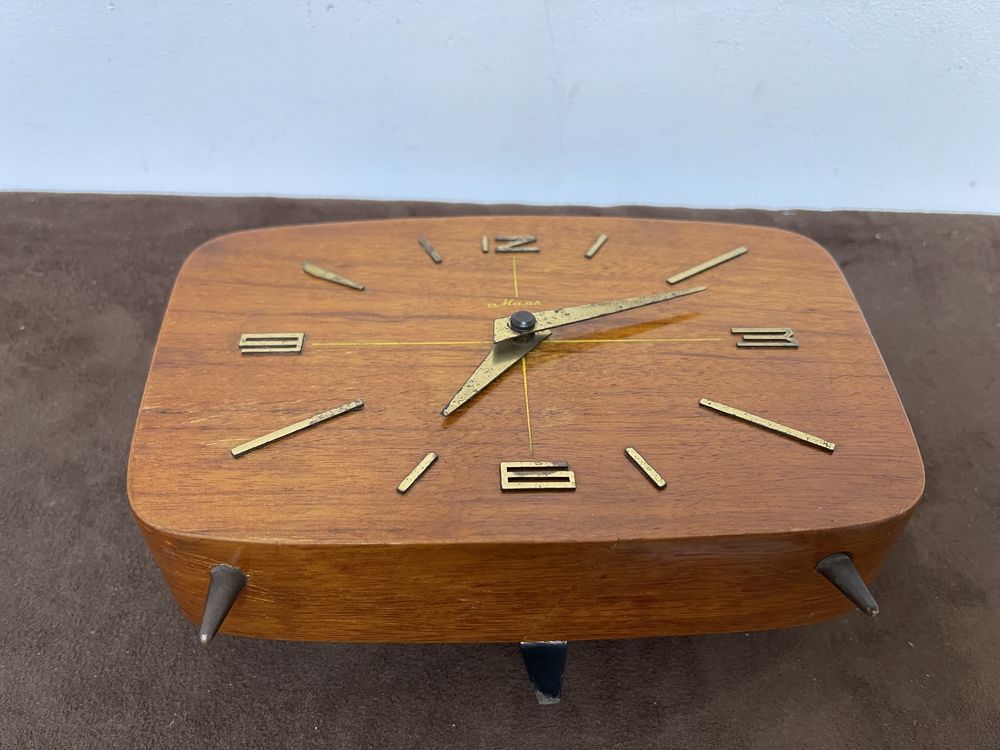 Art Deco Majak Stary Drewniany Zegar Mechaniczny