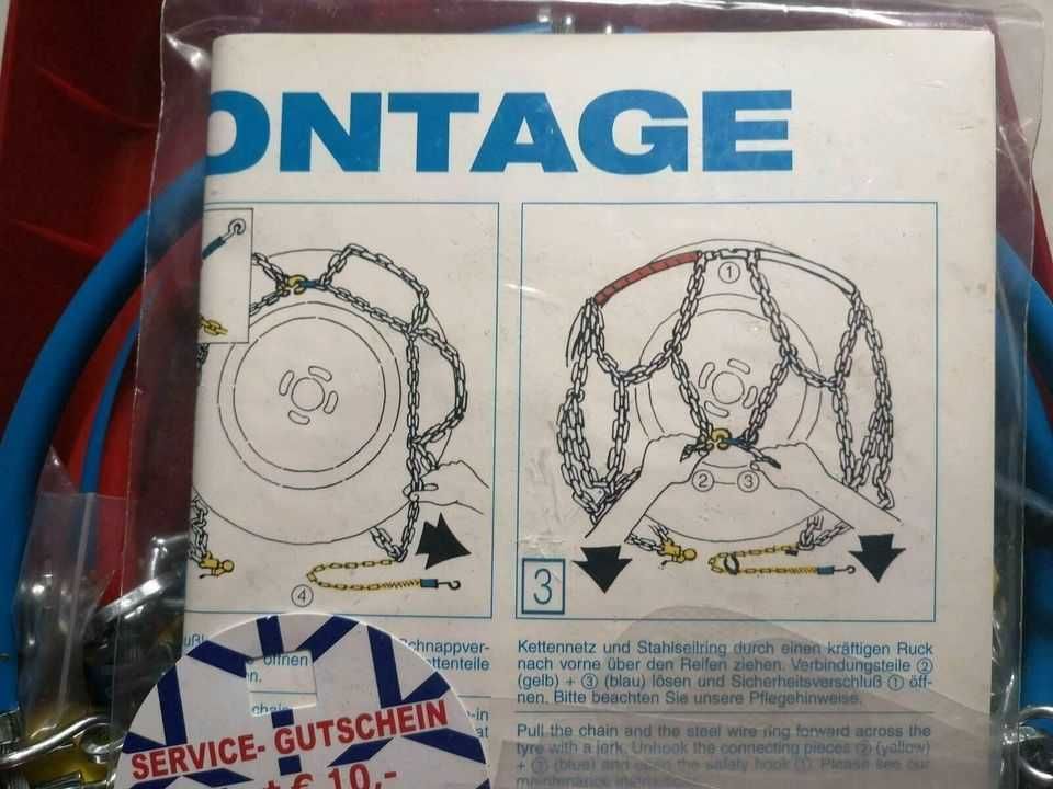 Łańcuchy śniegowe Ottinger FS z łańcuchem zabezpieczającym felgę