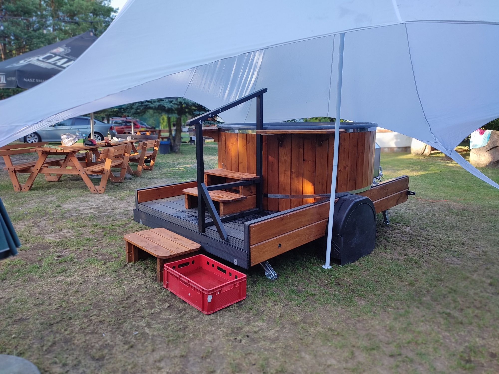 Balia mobilna ruska bania jakuzzi
