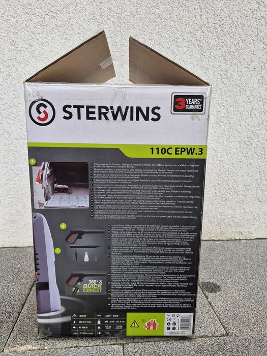 Lavadora de alta pressão STERWINS 110C EPW-3 - como NOVA na caixa