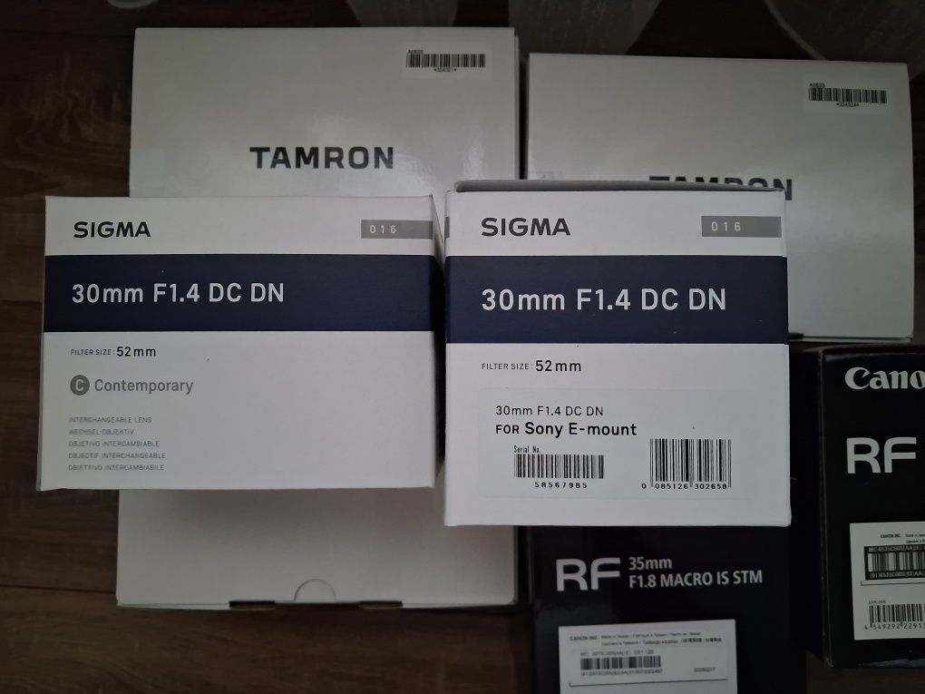 Sigma 16,23,30,35,50,56,85,135mm та інші. Нові.Гар.12 міс.