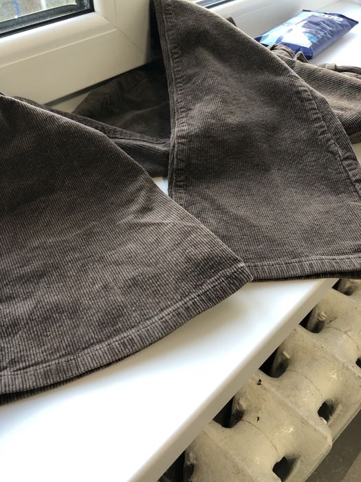 Гарні теплі вельветові штани кльош в кольорі шоколад від Shein