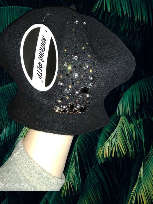 Шапка  французький "берет"  м'який Фетер (шерсть)-універсальний розмір