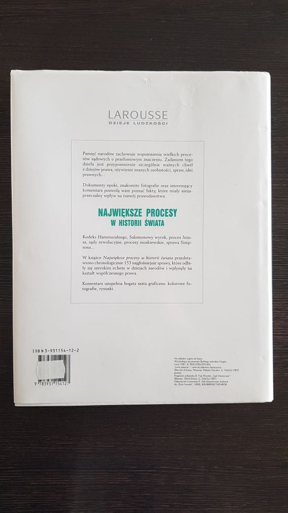 " Największe procesy w historii świata" Larousse