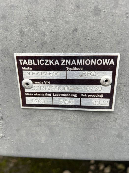 Sprzedam przyczepę BR2