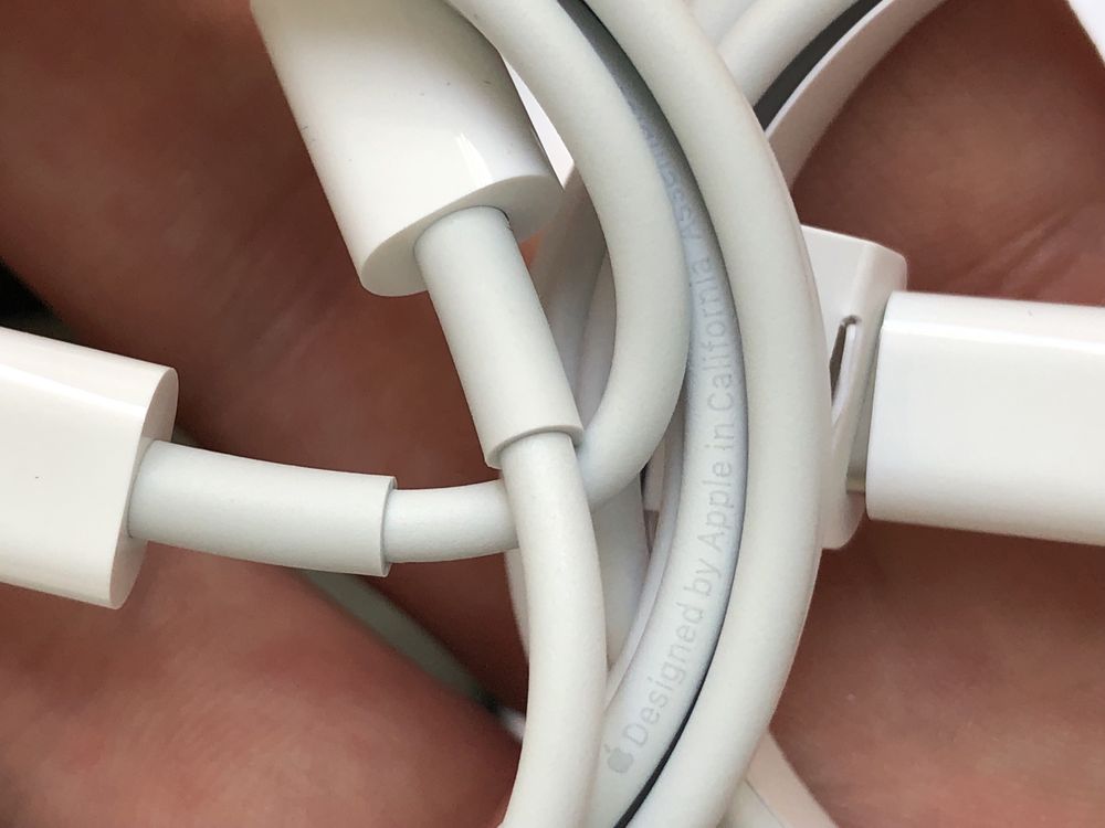 Оригинальный шнур зарядка, кабель USB C, lightning, наушники Earpods