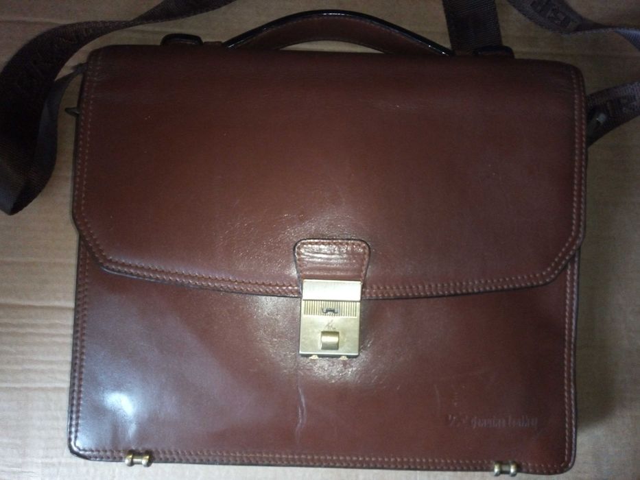 Портфель мужской кожаный VIF Genuine leather.