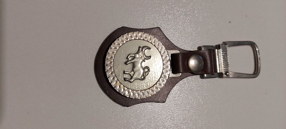 Brelok PRL i Polski Fiat  - FSO znak zodiaku byk