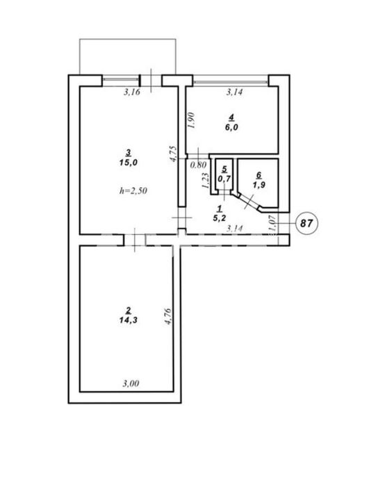 Чудова локація! Двох кімнатна квартира на Рубчака
