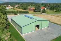 BOGMAT HALE STALOWE hala stalowa ocieplana magazyn produkcyjna 18x30x5