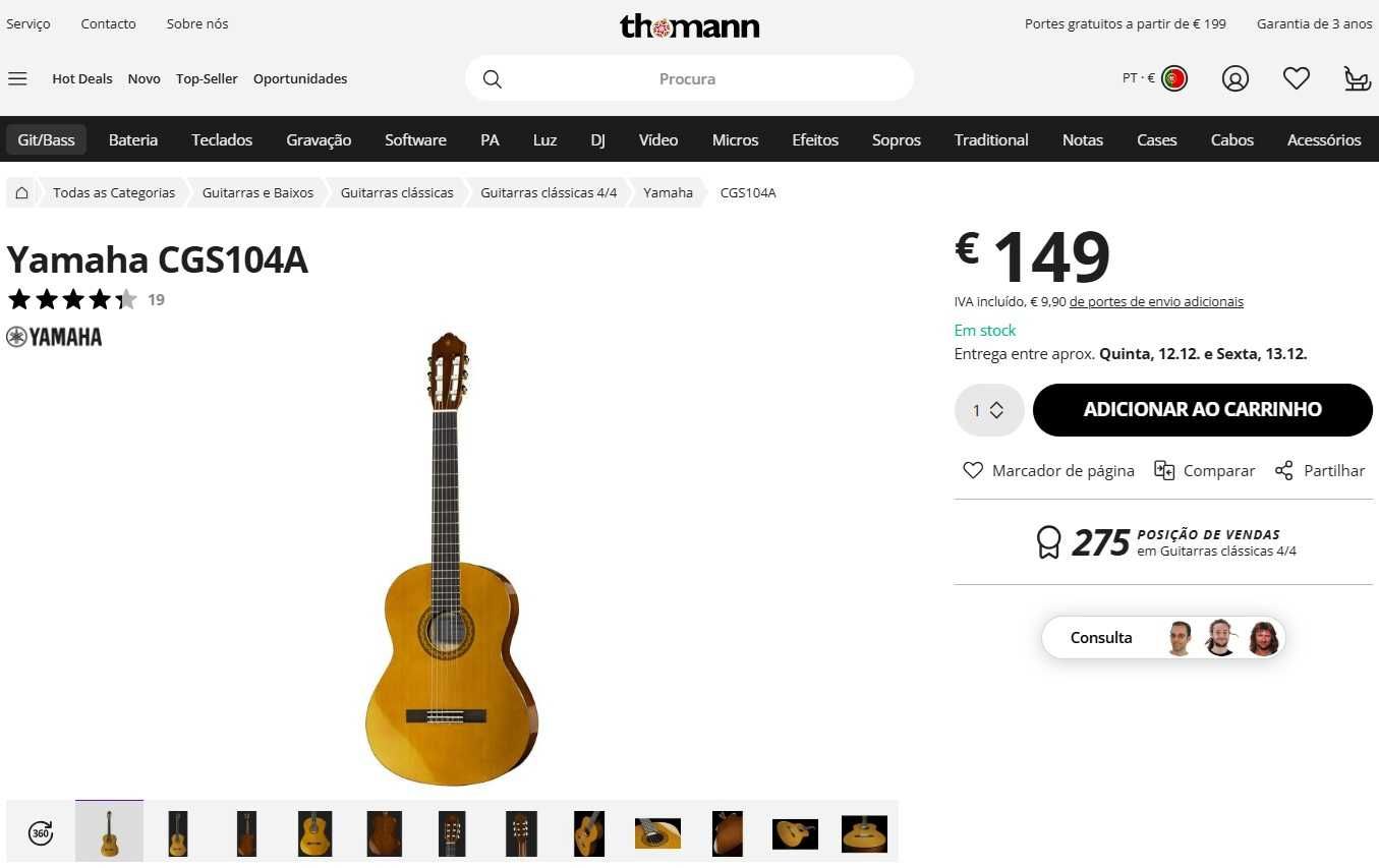 Guitarra Yamaha GS104A