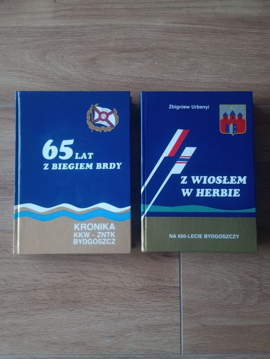 Zestaw książek związanych z Bydgoszczą