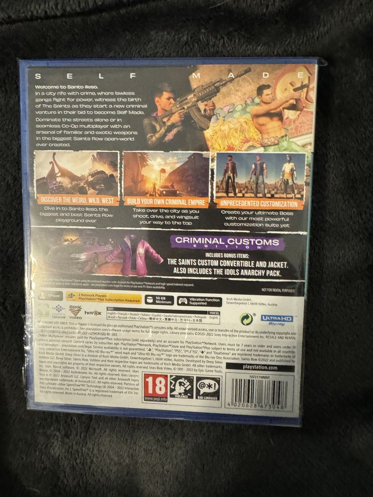 Продам saints row для ps5