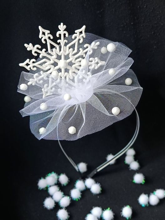 Обруч ободок Снежинка Сніжинка