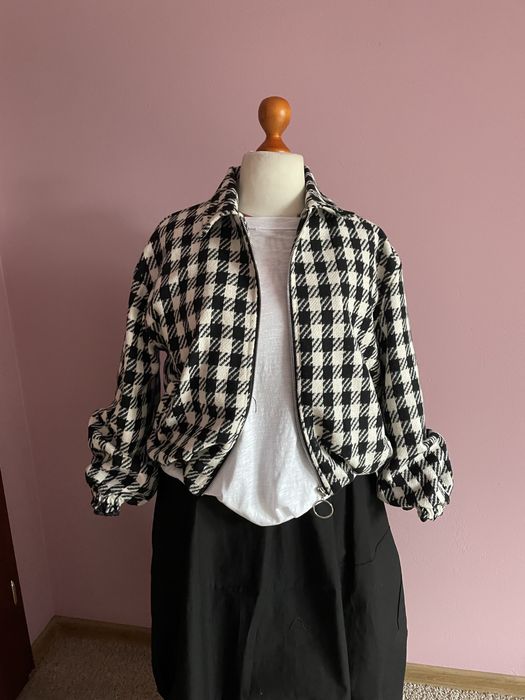 Bomber z kolnierzykiem w pepitkę 42/44/46