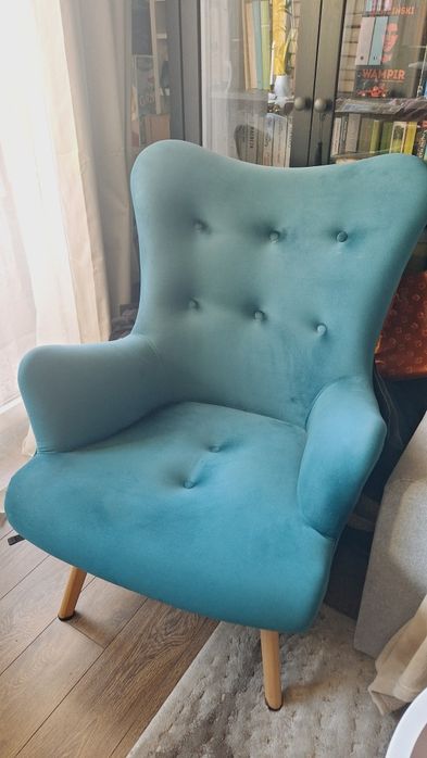 Fotel skandynawski morski Unistyl meble