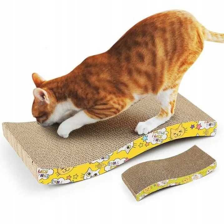 Drapak leżak poziomy dla kota kocimiętka 43x21cm