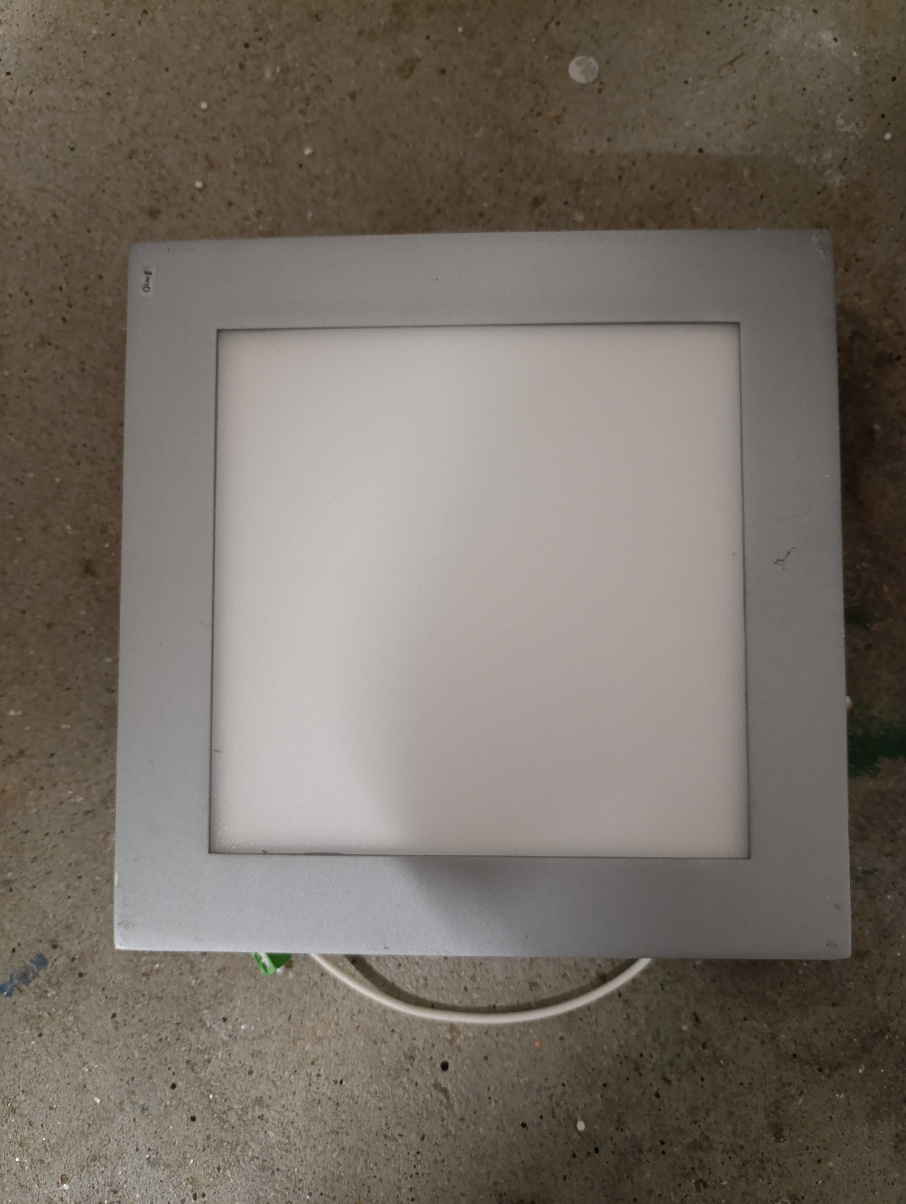 Candeeiros quadrados Led metal