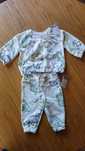 [NOWY komplet dresowy] 68cm PRIMARK bluza spodnie dinozaury 3-6M