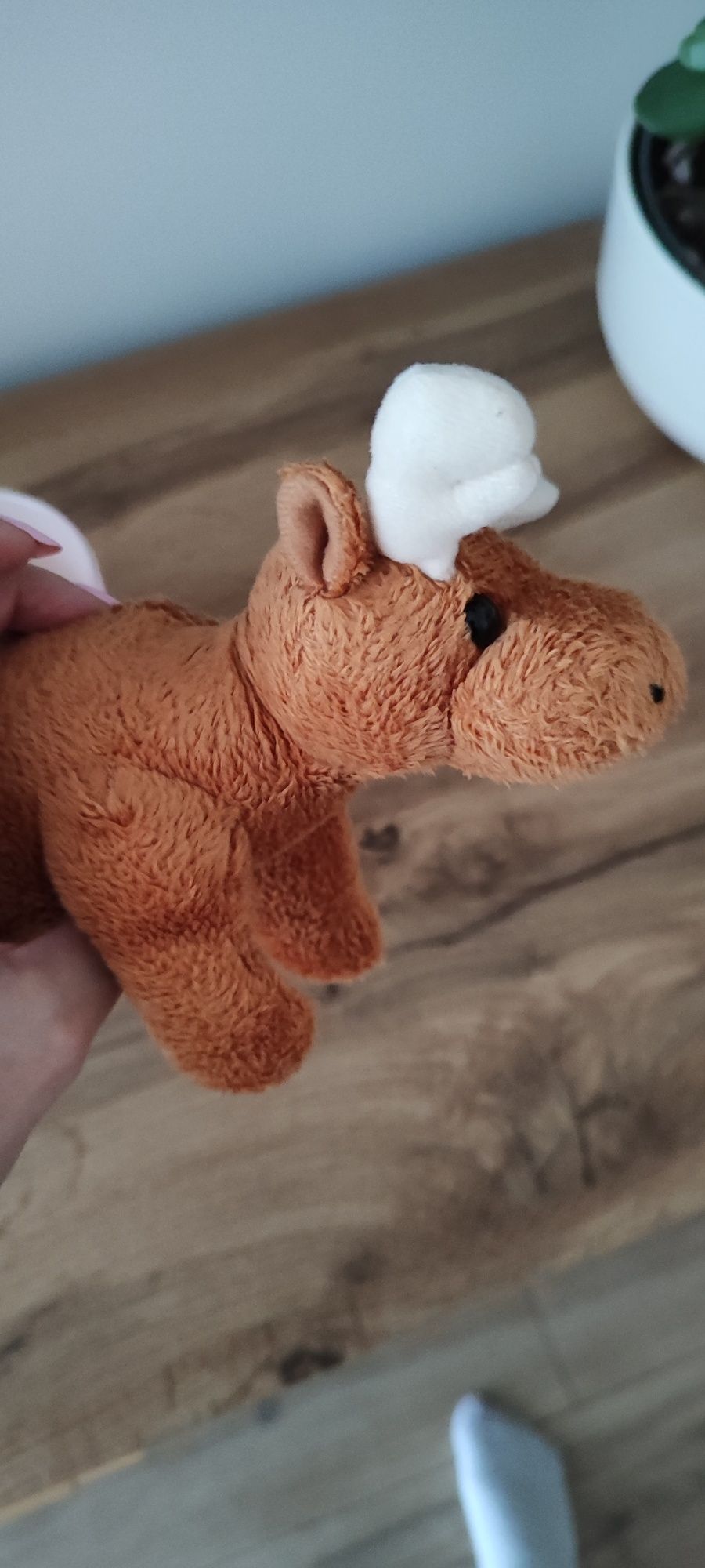 Pluszak łoś w kolorze jasnego brązu.