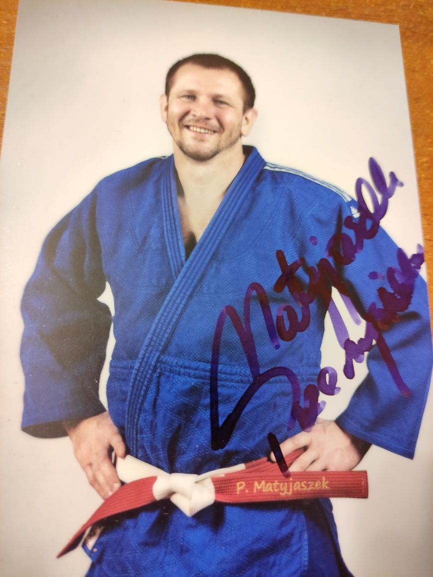 Autograf, podpis - Przemysław Przemek Matyjaszek Judo Bytom Sport