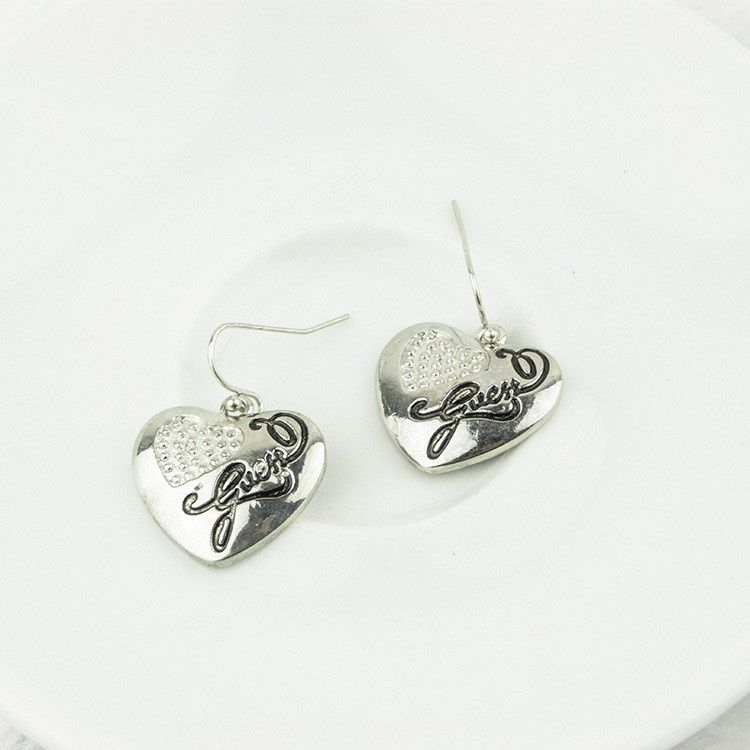 Brincos GUESS Coração Dourados ou Prateados (NOVOS) Portes Grátis