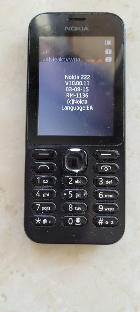 Nokia 222 dual sim dla seniora bez simlocka