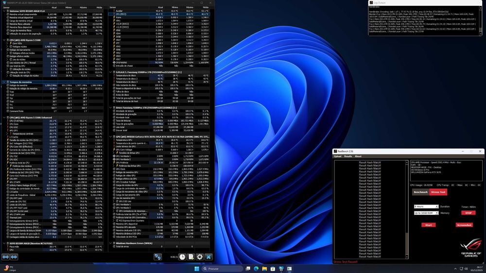 PC Gaming Ryzen 5500 • RTX 3070 • 32GB 3200 • 1TB NVMe • ARGB Branco