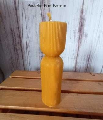 Świeca dekoracyjna z wosku pszczelego