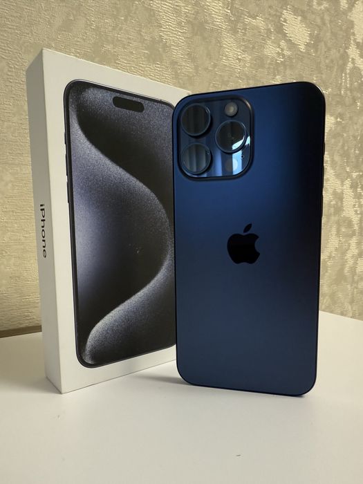 Iphone 15 pro max blue titanium 256gb neverlock