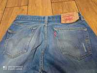 Spodnie męskie jeansy Levis Levi's 501 32X34 W32 L34  uszkodzone