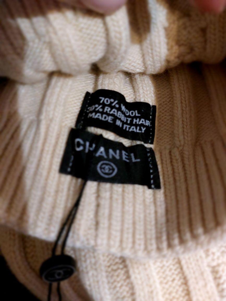 Шапка та шарф Chanel комплект 54-56