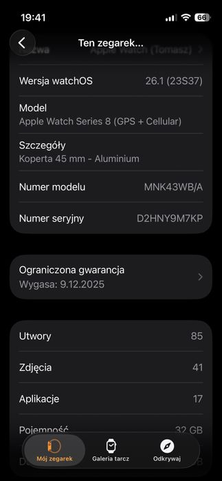 Apple Watch 8 45 mm Cellular super stan