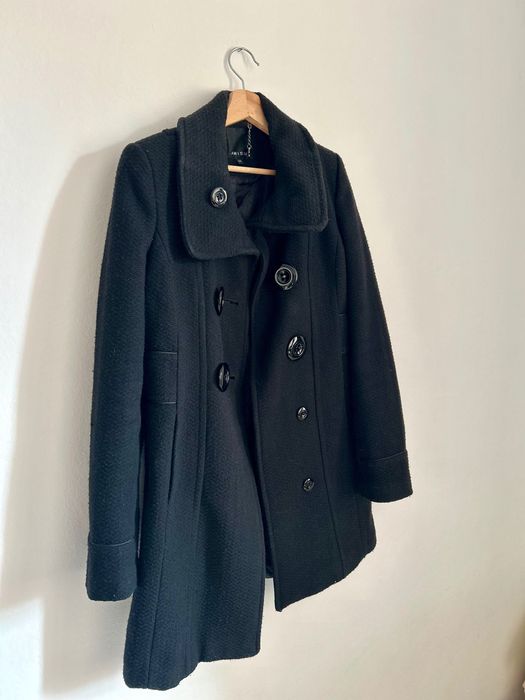 AMISU płaszcz damski wełna S [36]