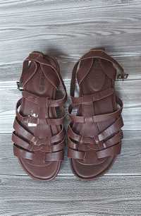 Timberland sandały damskie skórzane brązowe rzymianki gladiatorki 37,5