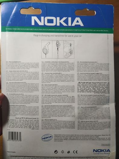 Nokia Plug-in Kit mãos livres NOVO