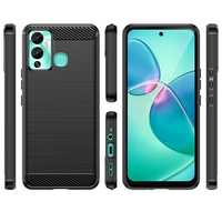 Etui Karbonowe do Infinix Hot 12 Play NFC / Hot 12 Play - Czarne