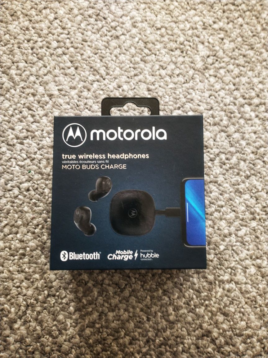 NOWE MOTOROLA MOTO BUDS CHARGE słuchawki bezprzewodowe