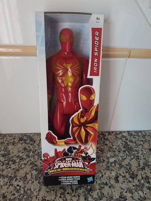 Figura IRON SPIDER - Coleção Web Warriors Titan. NOVO