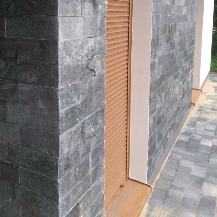 Silver Grey Shine Multicolor Copper Black Slate Deoli Łupek 30x10 kwar