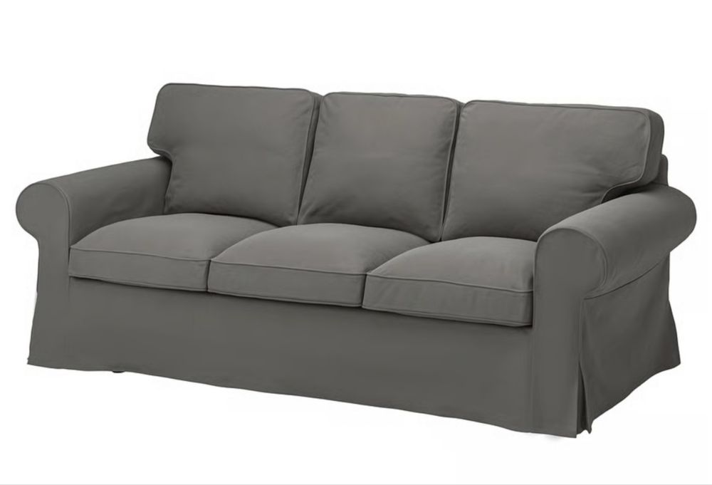 Pokrycie sofy Ikea ciemno szare